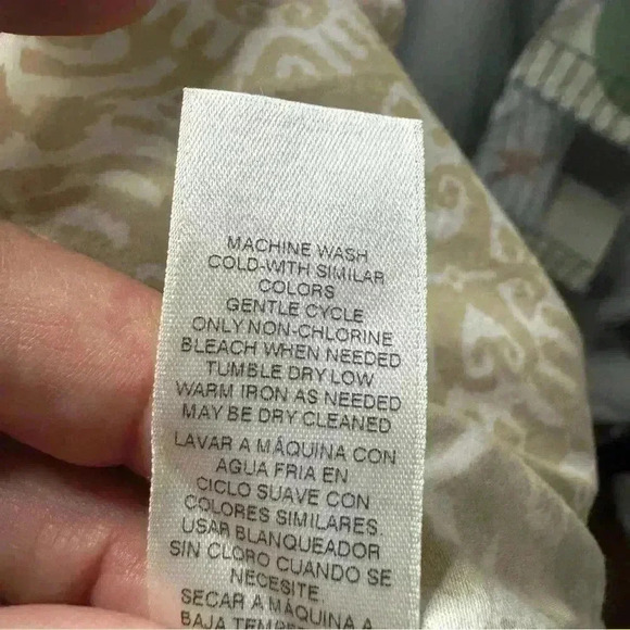 Chico’s Women’s Top Size 0 Small Long Sleeve Button Up Beige High Low Tunic - Picture 12 of 14